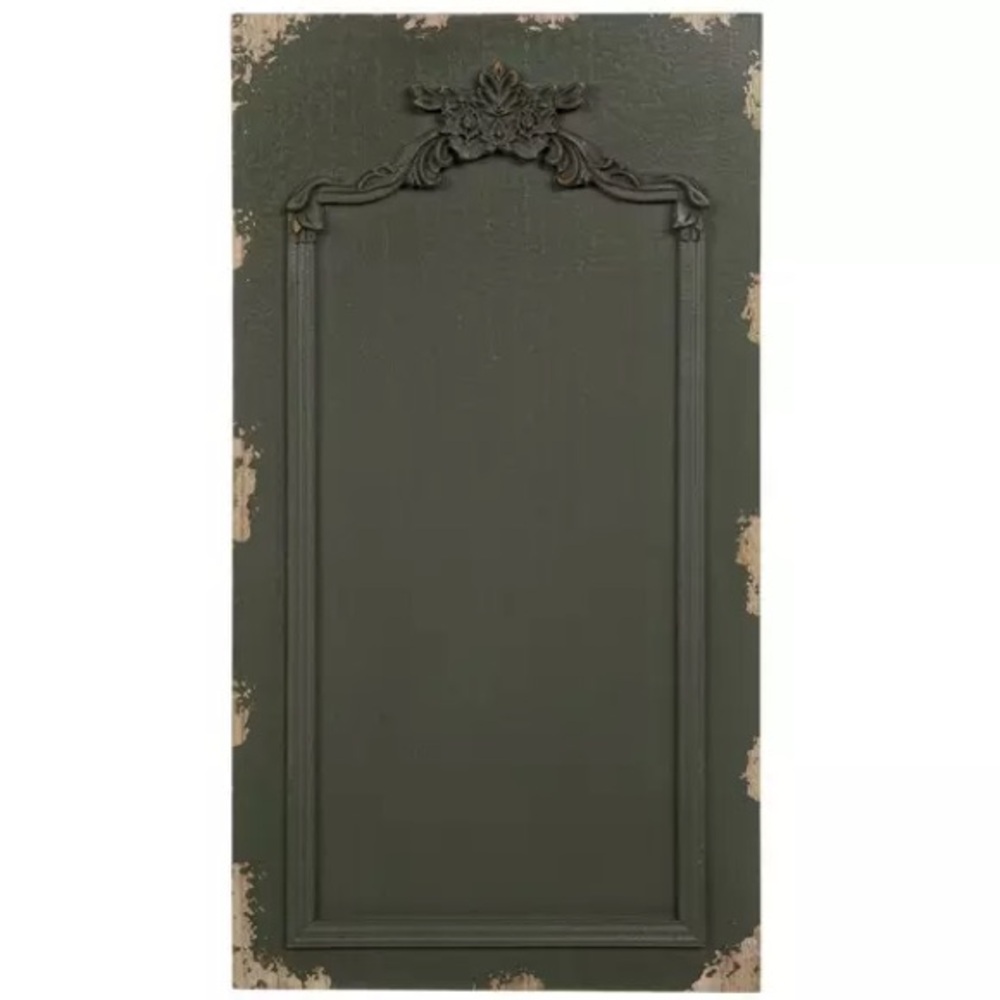 EUC❗️ Green Vintage Panel Wood Wall Decor - Picture 2 of 3